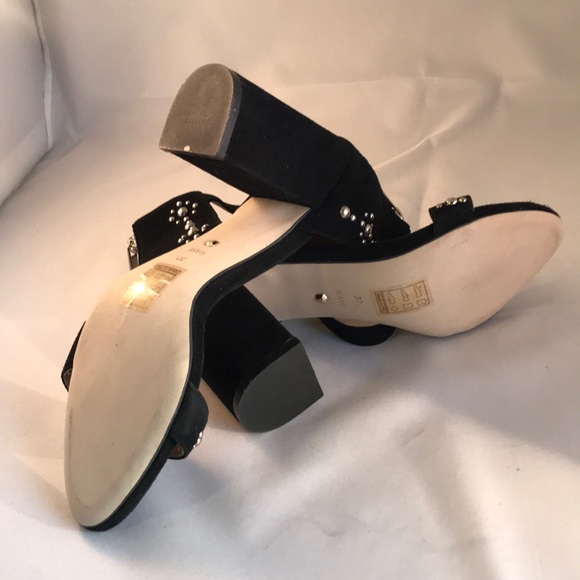 RAYE Black suede studded heels size 37(7) - Picture 4 of 5